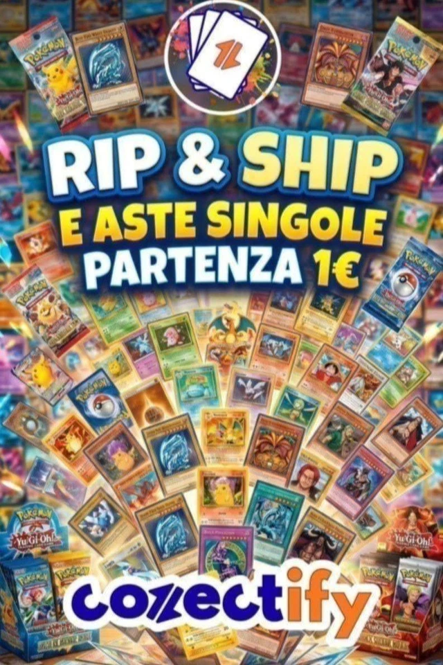 TUTTO ASTE 1€ 🔥 RIP&SHIP E CARTE SINGOLE IN ASTA!