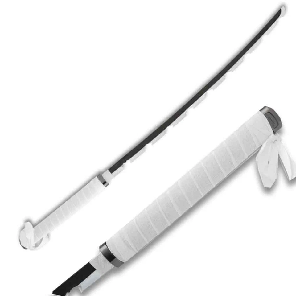 Cazador de demonios Inosuke Hashibira gris Nichirin espada Katana utilería de metal Foto 4 de 4