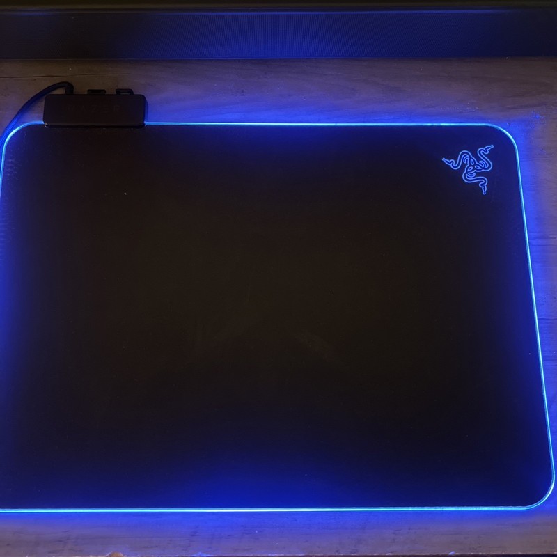 Razer - Firefly V2 Hard Surface Gaming Mouse Pad with Chroma RGB Lighting - B...