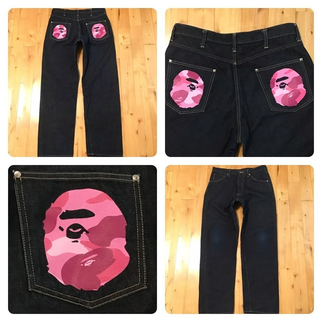 A Bathing Ape Denim Size L Pants for Men for sale | eBay