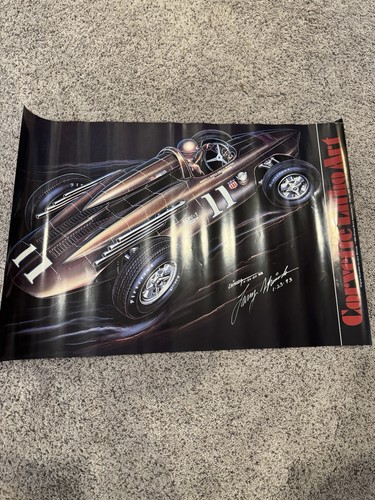 Larry Shinoda Chevy-1 Print Signed Litho Art Poster Corvette GM Zora Duntov,