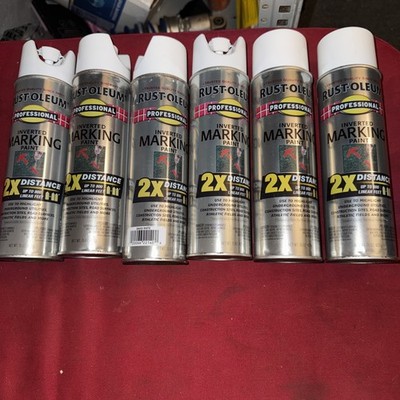 Rust-Oleum 266593 Professional 2X Distance 15 Ounce (Pack of 6), White