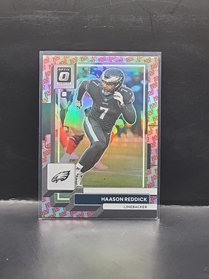 2022 Donruss Optic Haason Reddick 100 Emoji Parallel SSP Eagles #7