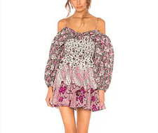 Ulla Johnson Jira Dress in Fuchsia sz 0