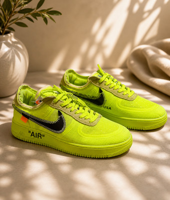Nike Air Force 1 Low Off-White Volt AO4606-700 Men s Size 8.5 Authentic