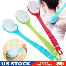 Long Handle Bath Body Brush Soft Back Shower Exfoliating Skin Scrubber Massager