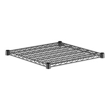(2 PK) Black Epoxy Wire Shelving Sections 24in Depth 7 Sizes Walk In Cooler NSF
