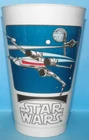 Vintage Star Wars 1977 Coca-Cola X-Wing Plastic Slurpee Cup 7-11 #2/8