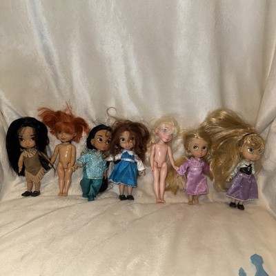 7 Disney Animators Collection Mini Princess Dolls 5'' Toddler