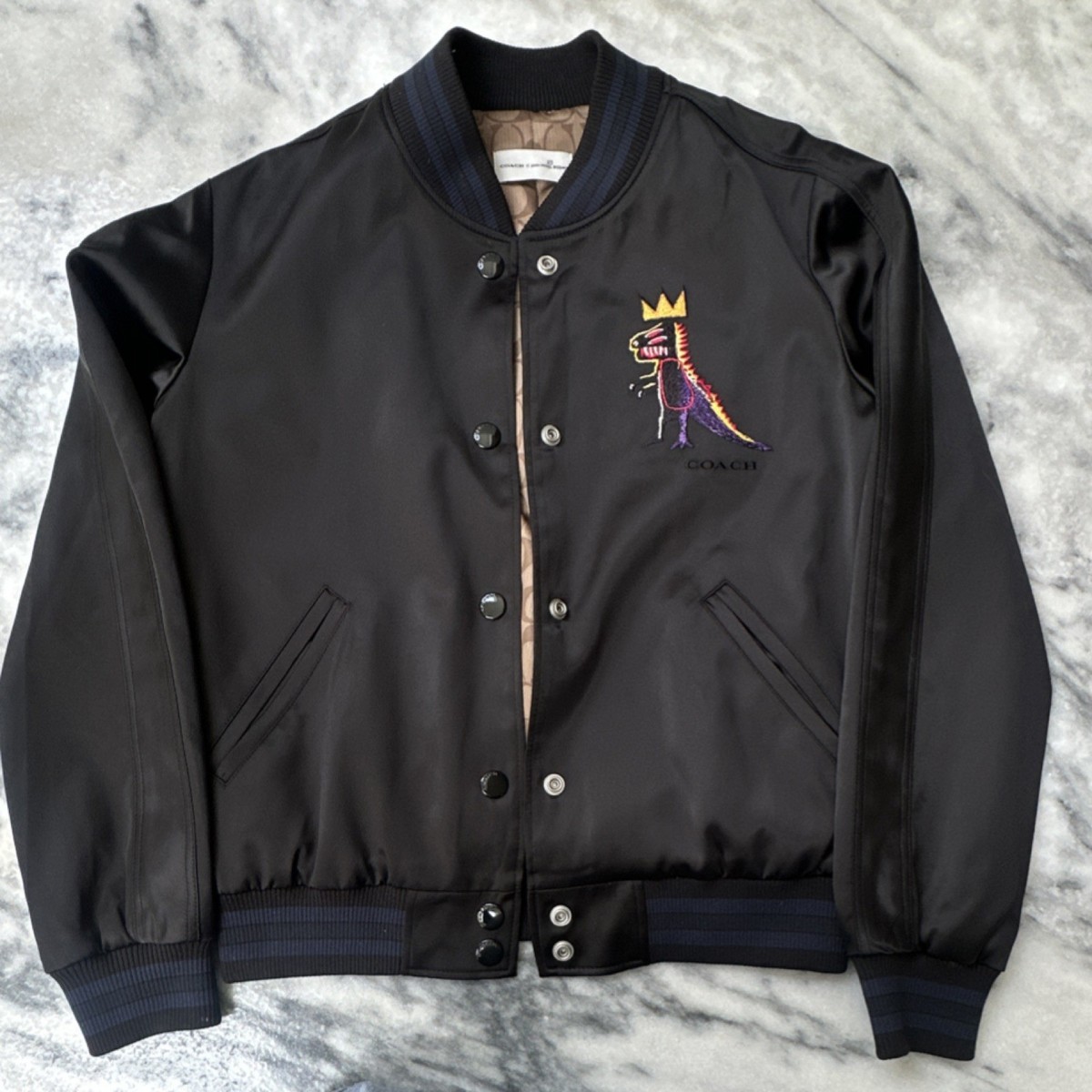 Coach x Jean-Michel Basquiat Varsity Jacket Black XS Crown