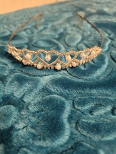 Beaded Silver Tiara for wedding/ special occasion