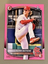 2025 Bowman Baseball Quinn Mathews 1st Bowman Pink #096/175 #BP-25