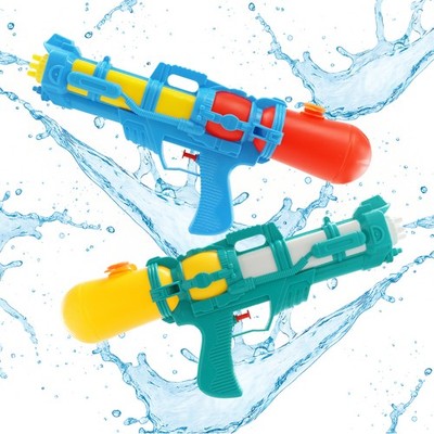 Pistolet à Eau Glock – Lot De 2 – 10 M De Portée – 100 Ml – Plastique ABS Solide – Idéal Piscine, Plage, Combat Aquatique – Cadeau Enfant Été (Bleu)