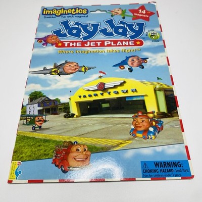 RARE Jay Jay The Jet plane Imaginetics Board w/ 13 Magnets Vintage 2004 PBS