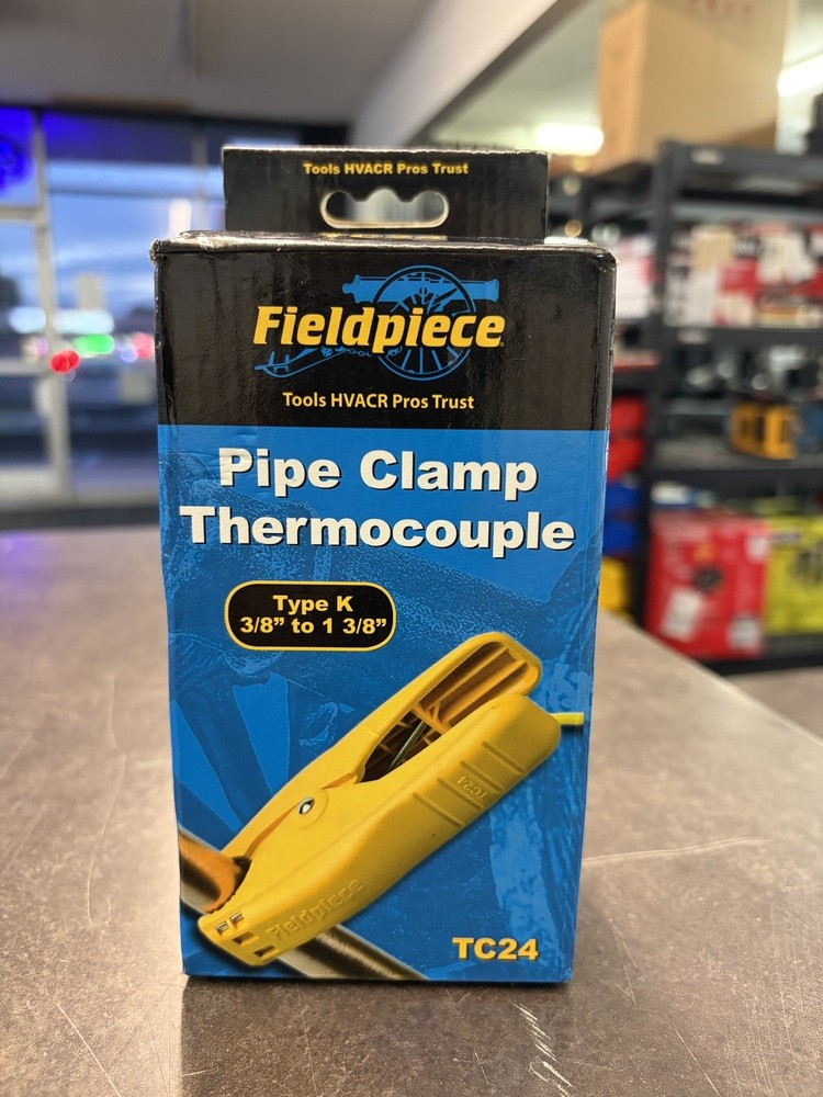 FIELDPIECE TOOLS HVACR PRO TRUST PIPE CLAMP THERMOCOUPLE TYPE K TC24 (NEW) 