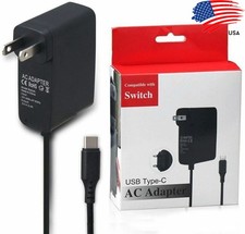AC Power Adapter for Nintendo Switch Wall Mount Travel Charger Cable Plug US