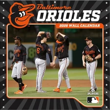 Turner Licensing,  MLB Baltimore Orioles 2026 Wall Calendar, 12'' X 12'', 12-Mon