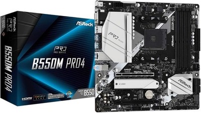 ASRock B550M PRO4 AM4 AMD B550 SATA 6Gb/s Micro ATX AMD Motherboard DDR4 New