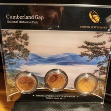 US MINT 3 COIN SET 2016 AMERICA THE BEAUTIFUL QUARTERS CUMBERLAND GAP KENTUCKY
