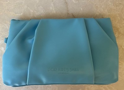 For Art s Sake London  Travel  Case Wallet Clutch Blue 9 x 5 For Glasses Make Up