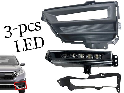 Fits 2020-2022 Honda CR-V CRV HYBRID Running Light W Cover Front Bumper Left LH