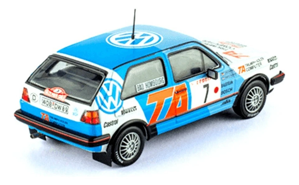 WRC Volkswagen Golf GTI 1986 Eriksson Raro Rally Diecast Car 1:43 + Cargador Foto 3 de 3