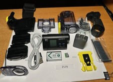 Sony HDR-AS20 Digital Video Camera 32GB Battery Many Extras 2579