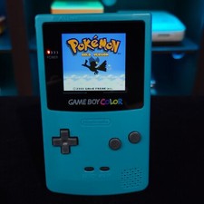 Teal Gameboy Color IPS Console Backlit LCD Screen GBC Game Boy