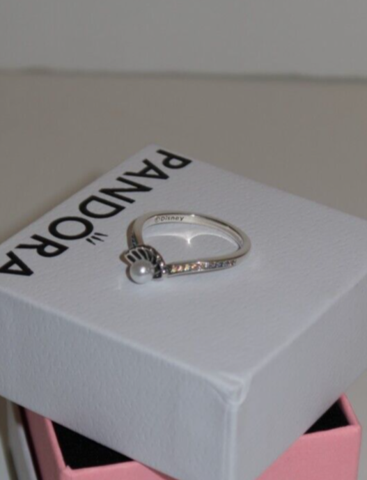 Beaded Seashell Band Ring Pandora PANDORA 925 ALE Disney Princess