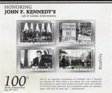 Niuafo'ou 2017 - 100th Anniversary Birth, John F Kennedy - Sheetlet - MNH
