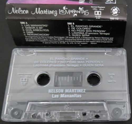 NELSON MARTINEZ Las Mananitas DARRYL DOMINGUEZ cassette New Mexico ALBUQUERQUE - Picture 3 of 3