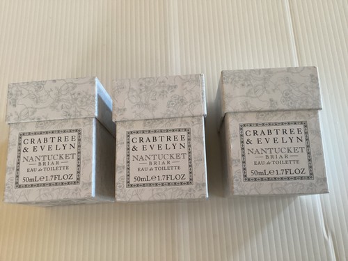 Crabtree & Evelyn NANTUCKET BRIAR Eau de Toilette (3) 1,7 Oz. Parfum + Geschenktüte