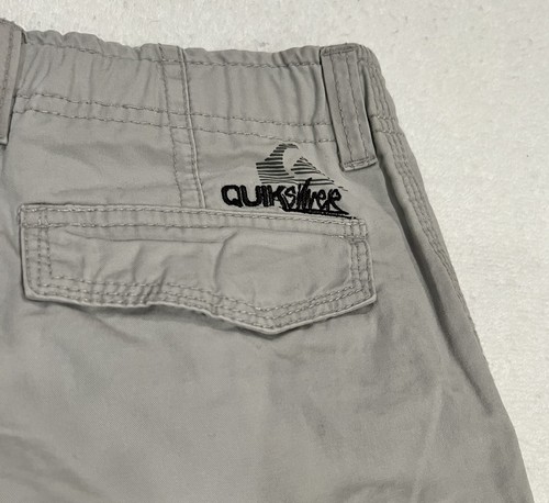 Quiksilver Boys Gray Cargo Shorts Adjustable Waist Kids size 6 (M) NWT - Picture 13 of 13