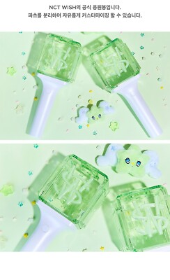 NCT WISH OFFICIAL LIGHT STICK/Strap+Sticker+GIFT Tracking Code
