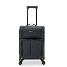 U.S. Traveler Anzio 22' Carry-on Softside Expandable Spinner Luggage - Grey