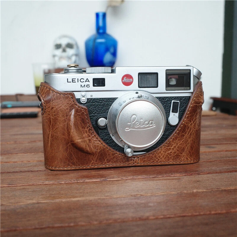 Cam-in Genuine Leather Camera Half Case Bag Cover Fr Leica M7 M6 M3 M4P MP M2 M4 - Image 2 of 4