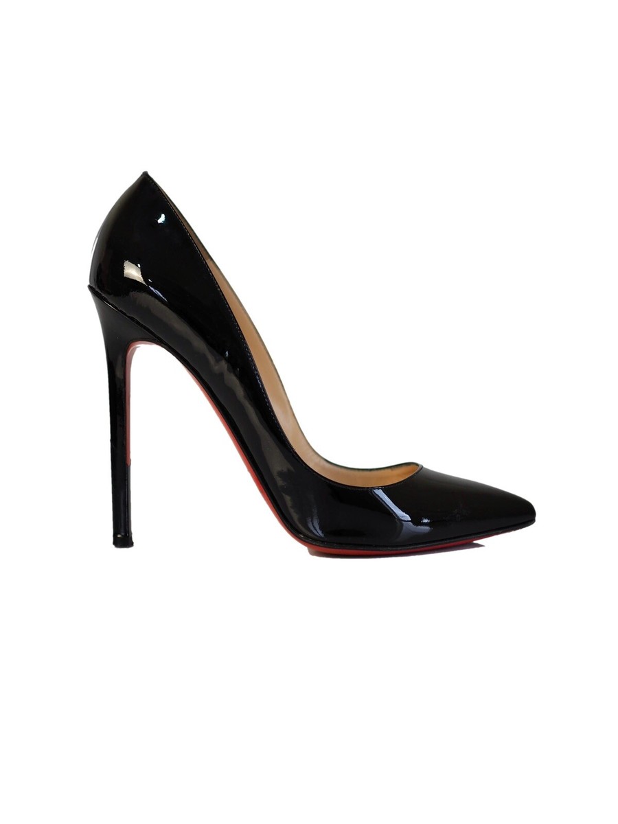 未使用 クリスチャン ルブタン PIGALLE 120 パテント 36.5 黒 Christian Louboutin Pigalle 120 Black Patent Leather Pumps Shoes