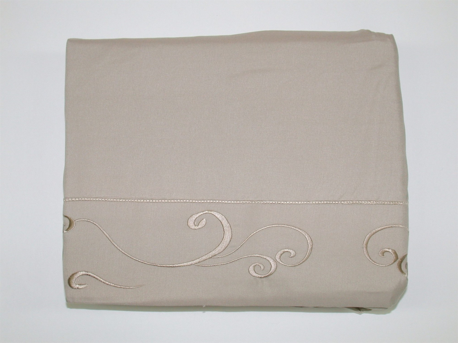 Kohl's Gramercy Microfiber Embroidered Sheet Set Sand Full 12