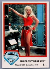 1978 Topps UK Superman The Movie - Valerie Perrine as Eve #5 - *EX*