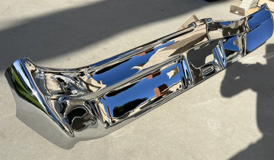 X BUICK LESABRE WILDCAT NUEVO TRIPLE PLATEADO CROMO PARACHOQUES TRASERO 1967 67 OEM Foto 3 de 4