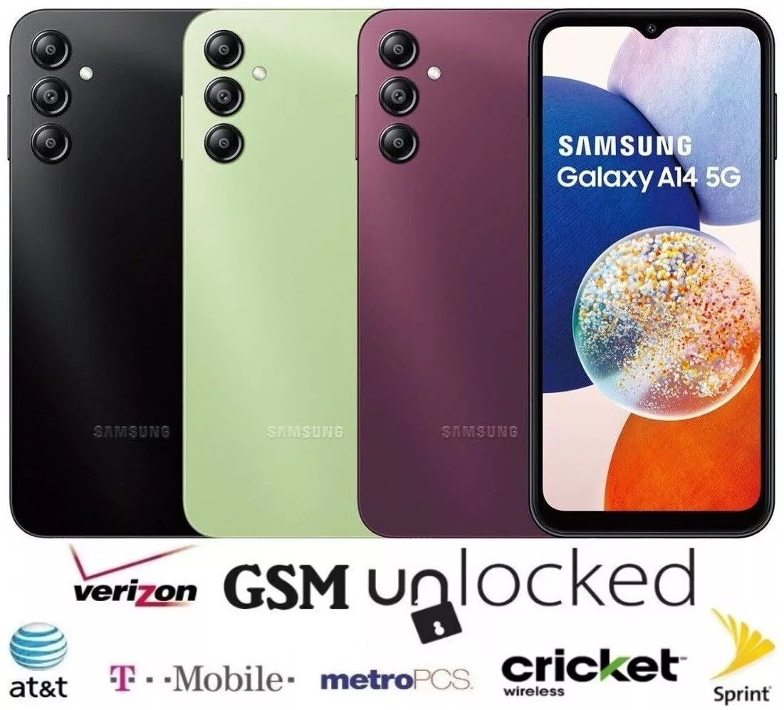 Samsung Galaxy A14 5G 64GB - Unlocked Verizon AT&T T-Mobile Cricket  Spectrum