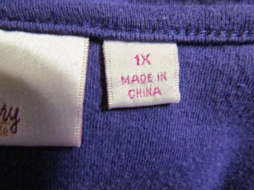 QUACKER FACTORY PURPLE SEQUIN-EMBELLISHED L/S Sweater COTTON TUNIC TOP Sz: 1X - Picture 9 of 12