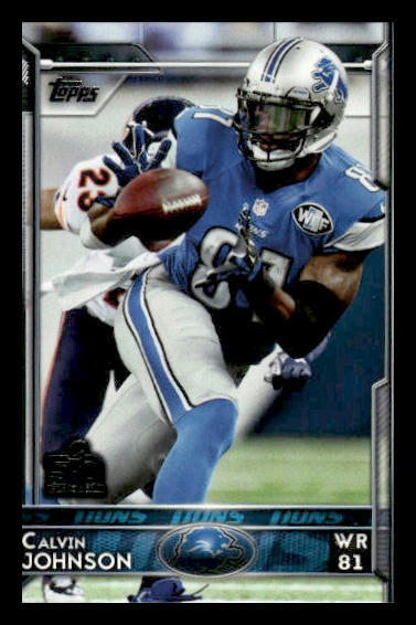 2015 Topps #70a Calvin Johnson Detroit Lions