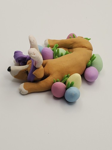 Windhund OSTERNHASE Miniaturfigur HANDGEFERTIGT Reh - Bild 3 von 5