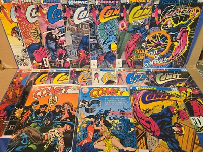 17 THE COMET  IMPACT COMICS; 1-5 + 8 9 11-18 + 1 & 2  BIG LOT, RUN, SERIES, SET