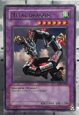 YUGIOH Vintage - Metal Dragon - Rare - Legend of Blue Eyes White Dragon - EN/GD