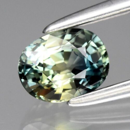 CERTIFICATE Incl.* 0.47ct VVS Oval Unheated Yellow-Green Sapphire, Gemstone - Picture 1 of 5