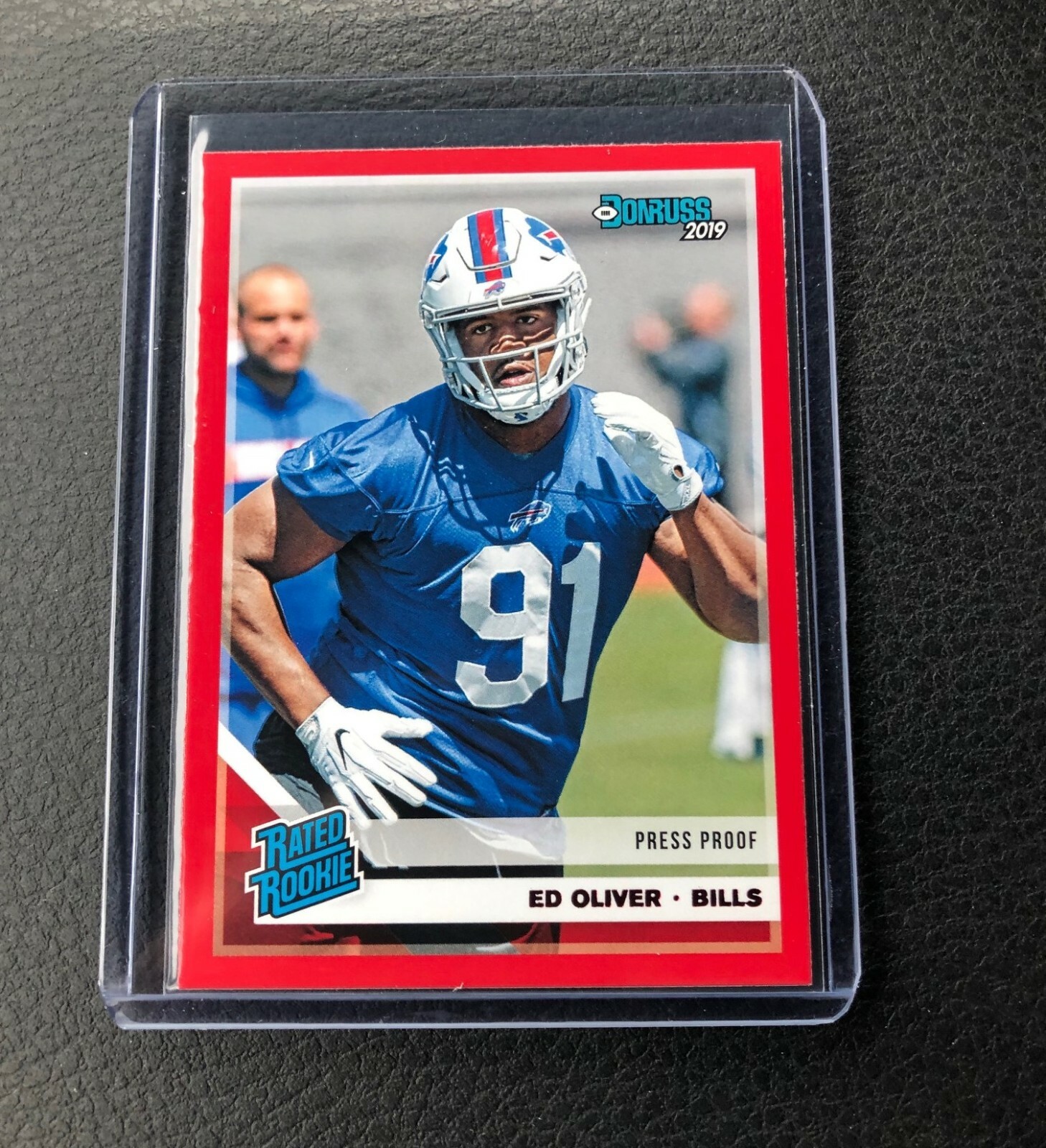 2019 Panini Donruss Ed Oliver Rookie RED PRESS PROOF