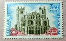 3G-Timbre France YT  1713 neuf ** année 1972 "Cathédrale de Narbonne"