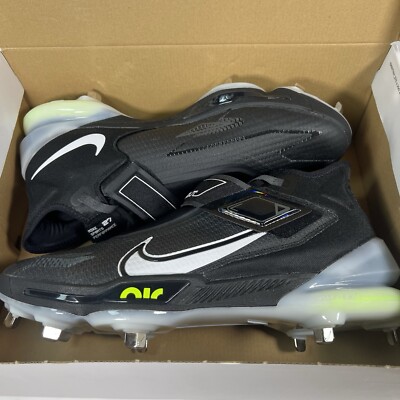 Nike Force Zoom Trout 8 Elite Mens 14 Black White CZ5913-010 Baseball Cleats